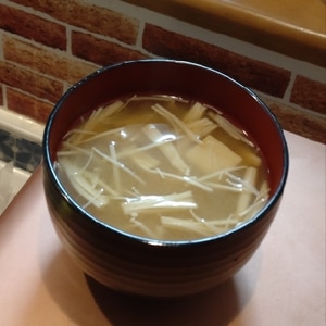 えのきキャベツのお味噌汁ෆ˚*